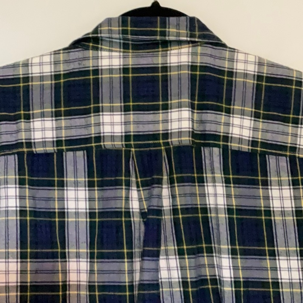 J Crew Thomas Mason London Plaid shirt - Picture 4 of 5